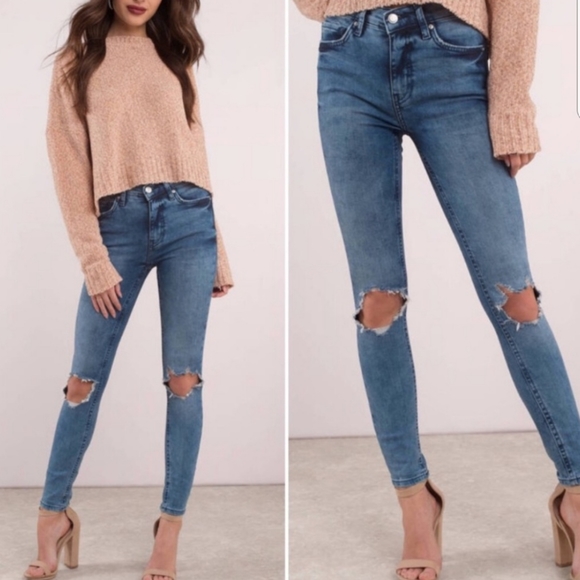 Free People Denim - Free People High Rise Busted Skinny Jeans NWT